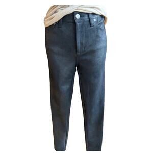 Free People We The Free Black Distressed Faux Suede Leggings Pants Size 25